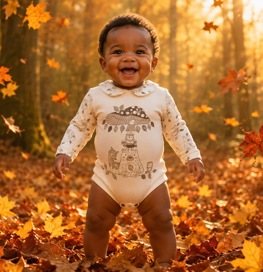 Autumnvale Long sleeve Bodysuit with Peter pan Collar