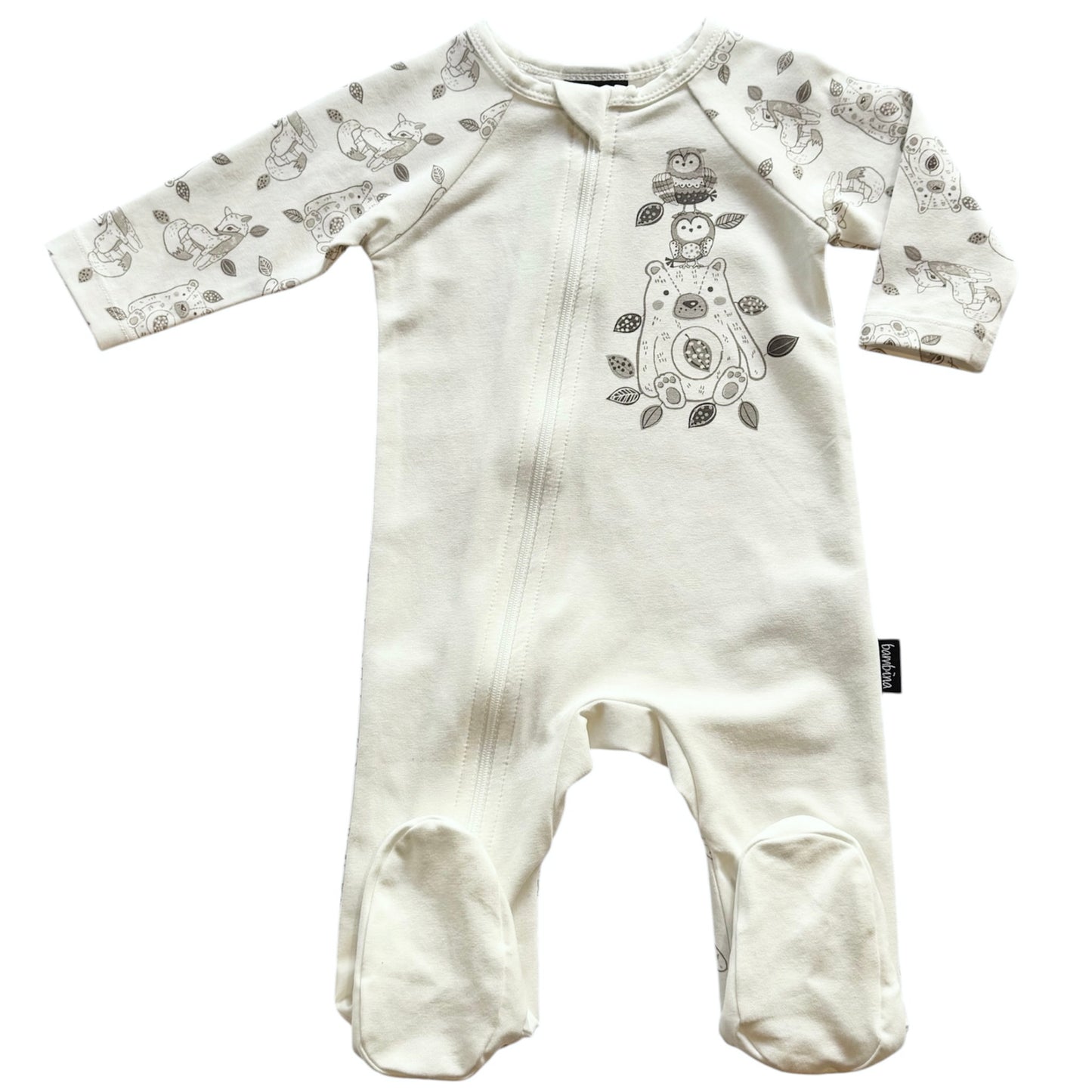 Woodlandia Growsuit Romper with feet