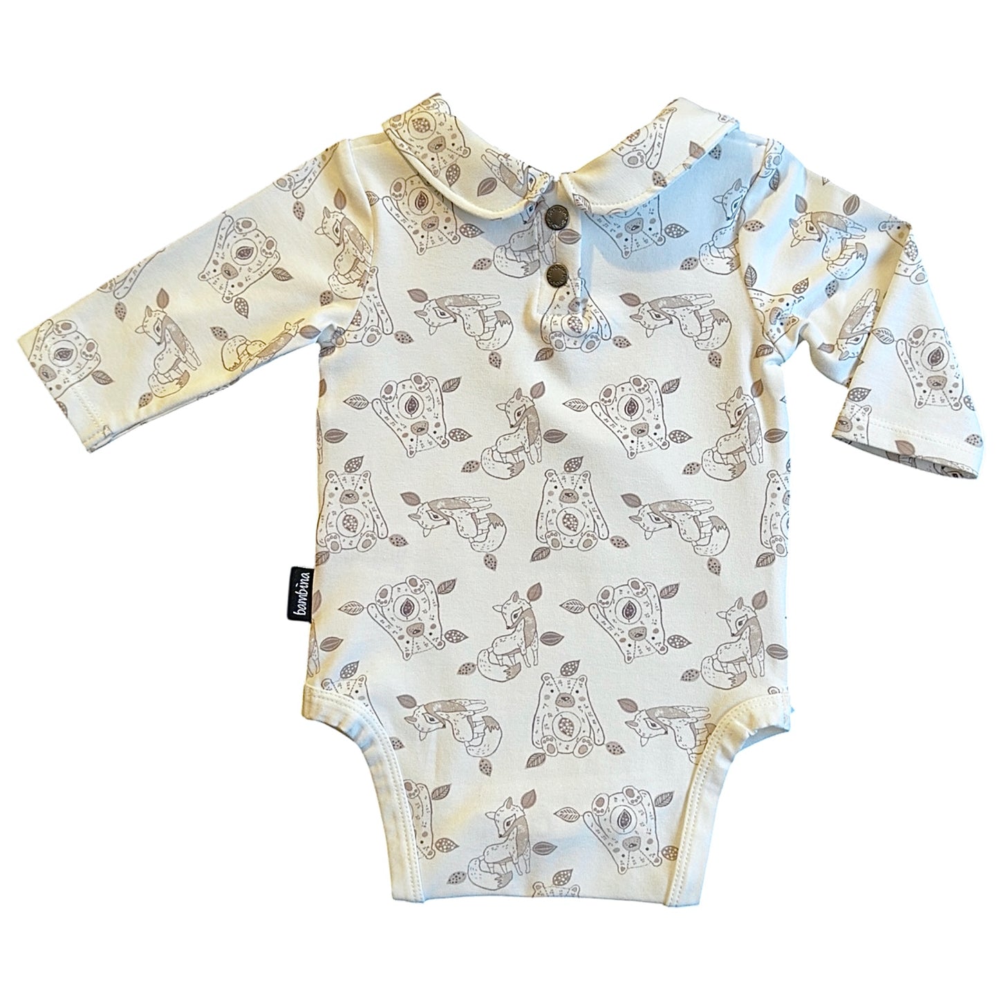 Autumnvale Long sleeve Bodysuit with Peter pan Collar