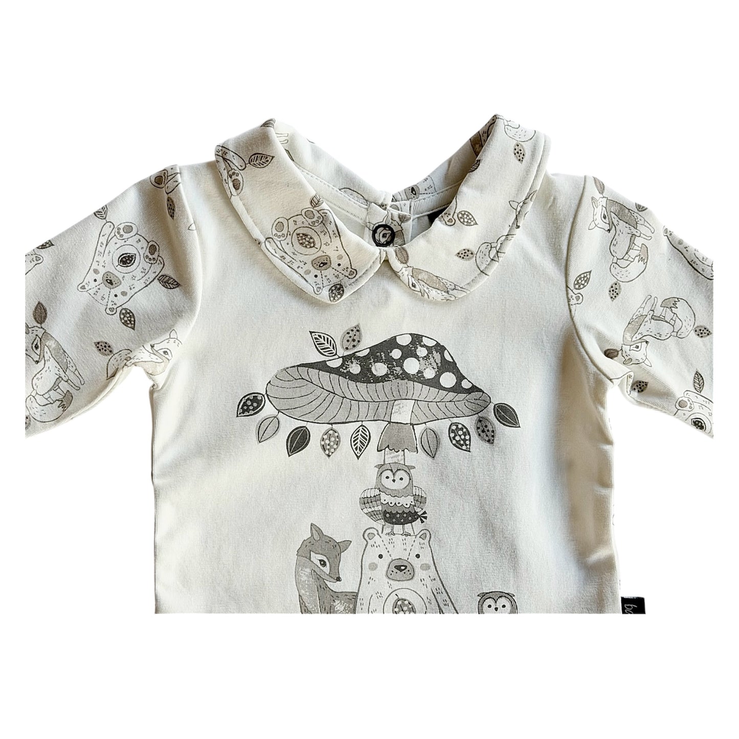 Autumnvale Long sleeve Bodysuit with Peter pan Collar