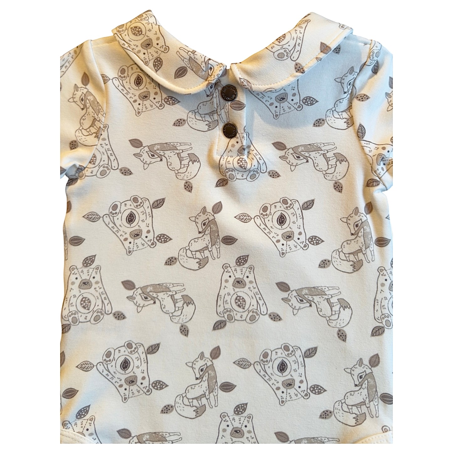 Autumnvale Long sleeve Bodysuit with Peter pan Collar